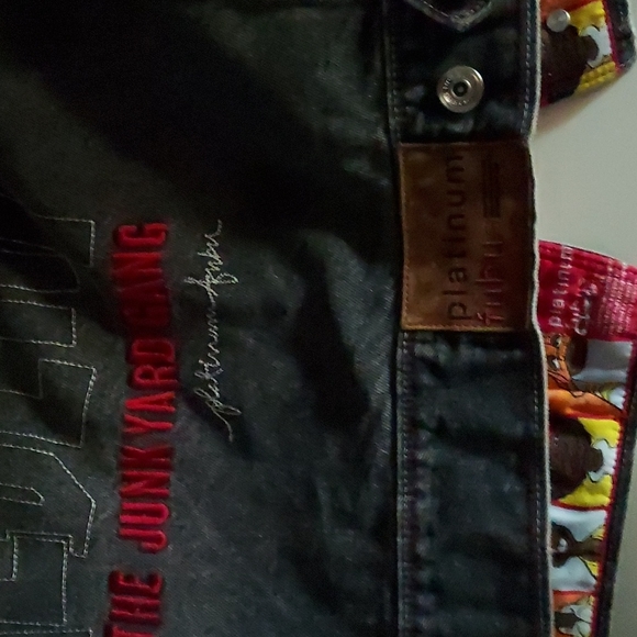 Fubu Fat Albert and the Junkyard Gang black denim jacket XL - Picture 5 of 5